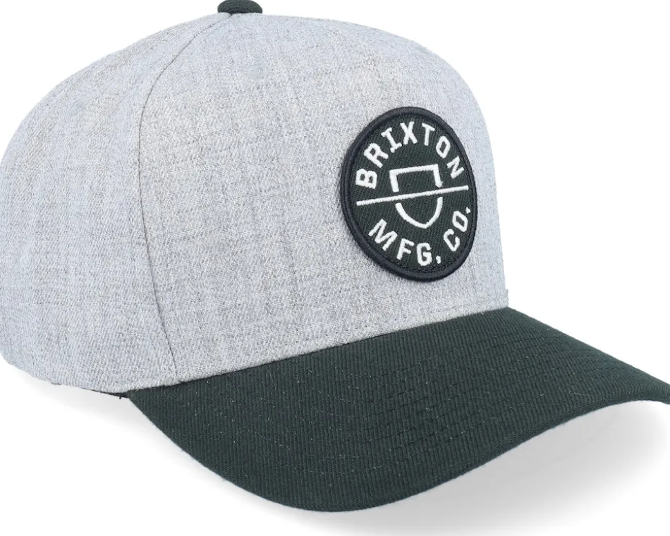 Crest Heather Grey/Black Adjustable - Brixton