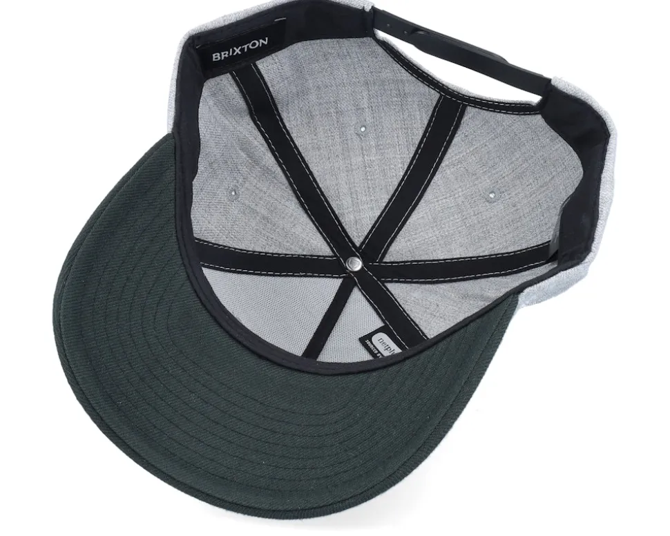 Crest Heather Grey/Black Adjustable - Brixton