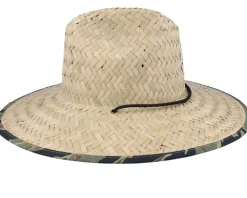 Crest Sun Tan/Tiger Camo Straw Hat - Brixton