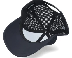 Crest X Medium Profile Black Trucker - Brixton
