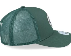 Crest X Medium Profile Mesh Cap Trekking Green Trucker - Brixton
