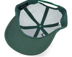 Crest X Medium Profile Mesh Cap Trekking Green Trucker - Brixton