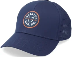 Crest X Medium Profile Washed Navy Trucker - Brixton