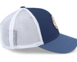 Crest X Medium Profile Washed Navy/Joe Blue Trucker - Brixton