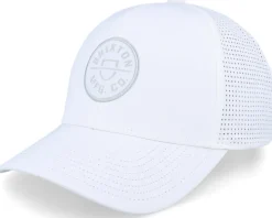 Crest X Medium Profile White/White Trucker - Brixton