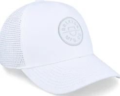 Crest X Medium Profile White/White Trucker - Brixton
