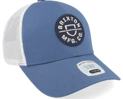 Crest X Mesh Cap Dark Denim/White A-Frame Trucker - Brixton
