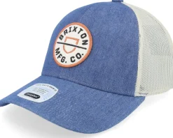 Crest X Mesh Cap Denim/White Trucker - Brixton