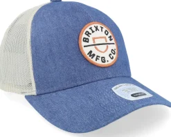 Crest X Mesh Cap Denim/White Trucker - Brixton