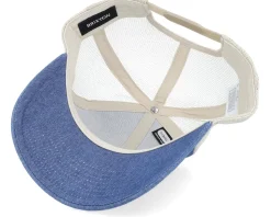 Crest X Mesh Cap Denim/White Trucker - Brixton