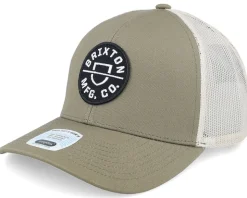 Crest X Mp Mesh Cap Vetiver/Khaki Trucker - Brixton