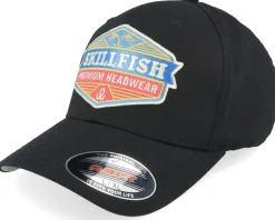 Crimsonwave Logo Black Wooly Combed Flexfit - Skillfish