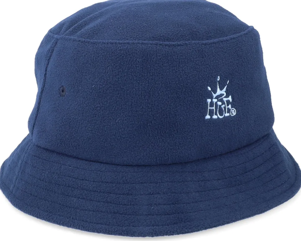 Crown Polar Fleece Hat Navy Bucket - HUF