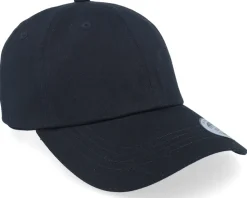 Crown Side Embroidered Black Dad Cap - Iconic