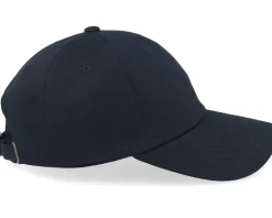 Crown Side Embroidered Black Dad Cap - Iconic
