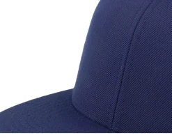 Crown Side Embroidered Navy Snapback - Iconic