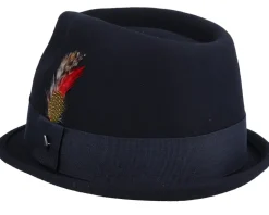 Crushable Dekker Black Trilby - Jaxon & James