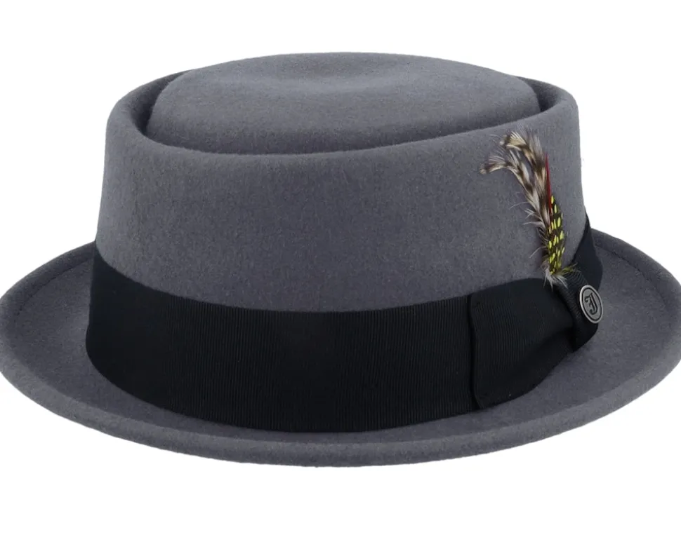 Crushable Grey Pork Pie - Jaxon & James