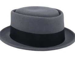 Crushable Grey Pork Pie - Jaxon & James