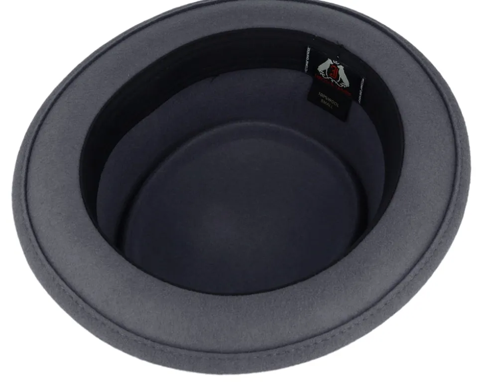 Crushable Grey Pork Pie - Jaxon & James