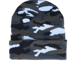 Cuffed Midnight Camo Beanie - Beechfield