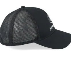 Current Embroidery Black Trucker - John Deere