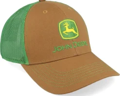 Current Embroidery Green/Brown Trucker - John Deere