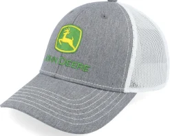 Current Embroidery White/Grey Trucker - John Deere
