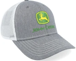 Current Embroidery White/Grey Trucker - John Deere