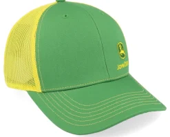 Current Front Left Emb Yellow/Green Trucker - John Deere