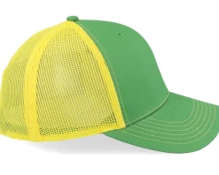 Current Front Left Emb Yellow/Green Trucker - John Deere