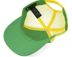 Current Front Left Emb Yellow/Green Trucker - John Deere