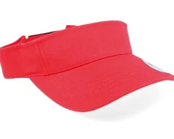 Curved Red Visor - Yupoong