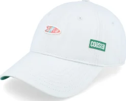 Curved Visor Surfsup Light Grey Dad Cap - Coastal