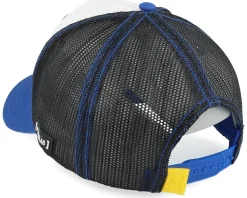 Cute Chibi Dog Black/White/Blue Trucker - Capslab