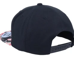 Cute Llama Black/Floral Red Snapback - Iconic