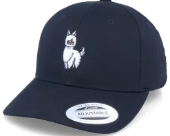 Cute Llama Lines Black Curved Adjustable - Iconic