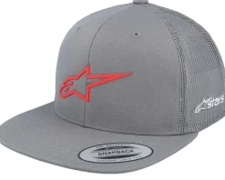 3d Ageless Hat Grey/Red Trucker - Alpinestars