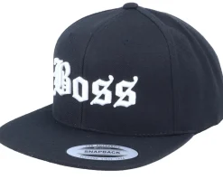 3D Boss Black Snapback - Blackletter