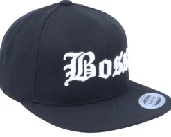 3D Boss Black Snapback - Blackletter