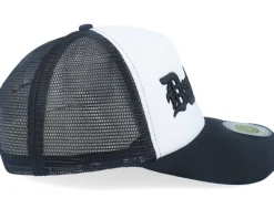 3d Dallas Old Script Foam White/Black Trucker - Lucid Smile