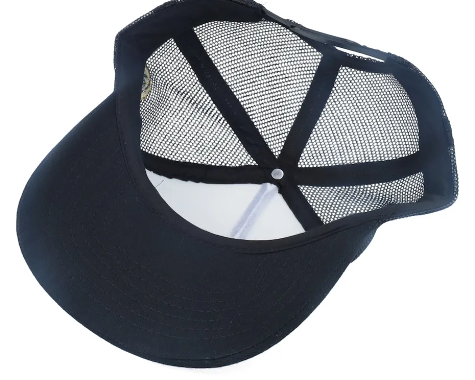 3d Dallas Old Script Foam White/Black Trucker - Lucid Smile