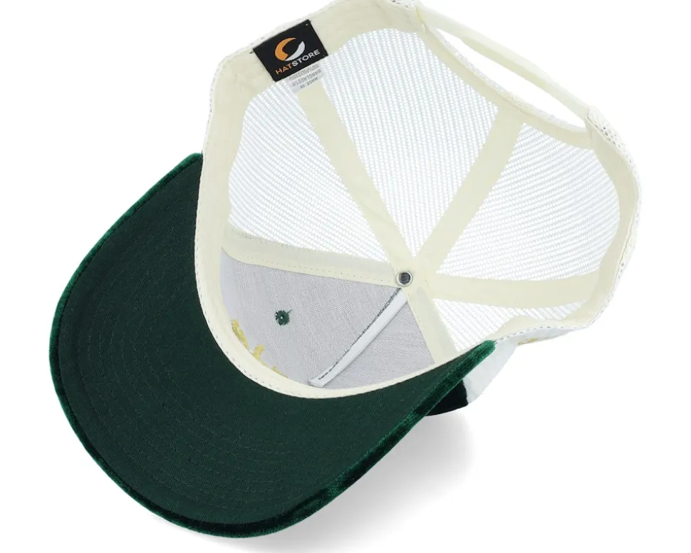 3d Gold Pride Logo Velvet Green/Ivory Trucker - Fair