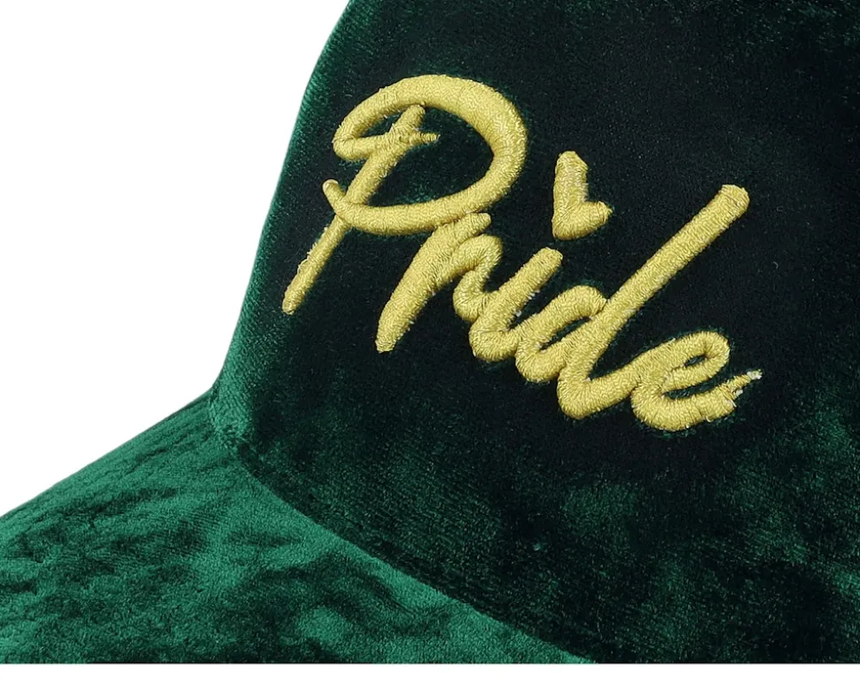 3d Gold Pride Logo Velvet Green/Ivory Trucker - Fair