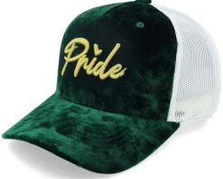 3d Gold Pride Logo Velvet Green/Ivory Trucker - Fair
