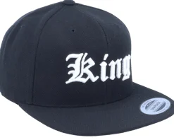 3D King Black Snapback - Blackletter