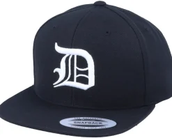 D Letter 3D Black Snapback - Iconic