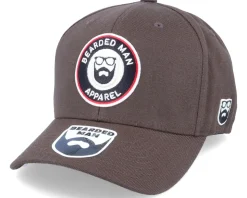 3D Logo Patch 110 Brown Adjustable - Bearded Man