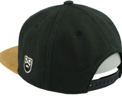 3D Logo Patch Black/Suede Snapback - Bearded Man