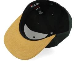 3D Logo Patch Black/Suede Snapback - Bearded Man